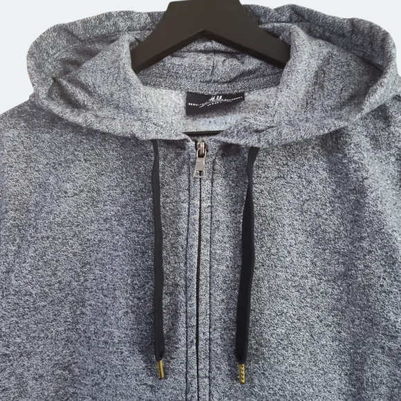 H&M Men's Full Zip Sweatshirt Hoodie Size Small - Picture 2 of 7